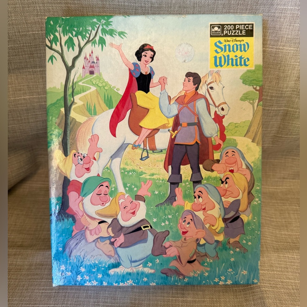 Vintage Walt Disney's Snow White 200 Piece Puzzle Golden 4716D-40
